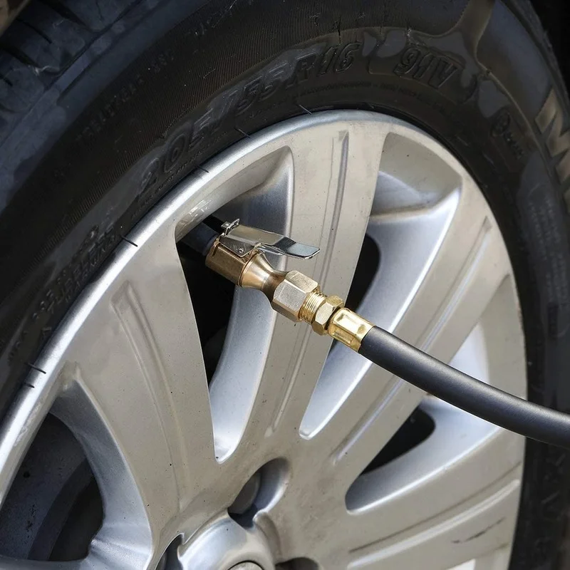 1Pc 8mm Auto Auto Rad Reifen Reifen Luftpumpe Chuck Inflator Ventil Clip  Clamp Stecker Adapter für Luft kompressor Inflator Ventil - AliExpress