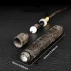 Carving Sandalwood Electronic Lighter Portable USB Rechargeable Lighter Vintage Wooden Blowing Ignition Men's Cool Gadgets Gift - Image 5