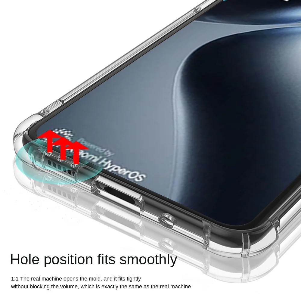 Crystal-Clear Soft TPU Silicone Phone Case - Transparent Shell