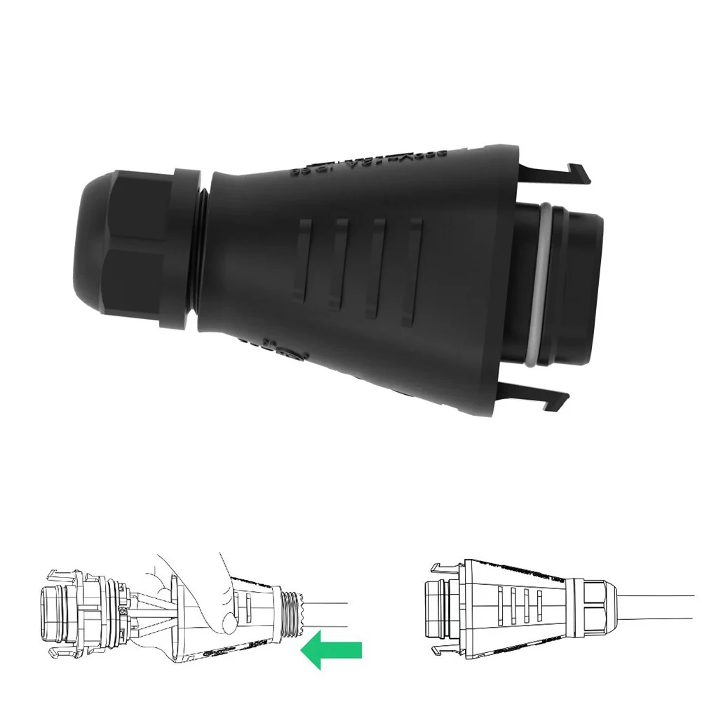 For Hoymiles Field Connector BC05 Connector BC05-BR3M-02 For HMS Inverters 300 V 12 A ABS Field Connector PV System Solar Parts