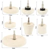 7pcs Wool Felt Polishing Buffing Round Wheel Grinding Pad Car Polishing Disc Auto Wheel Washing Care Rotary Tools Accessories 6