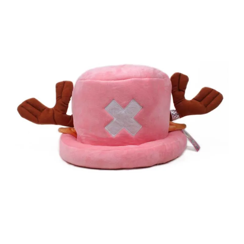 Niedliche Tony Chopper Mütze Plüsch Anime Baumwolle Kawaii Blau Cartoon Bequem Weich Unisex Charakter Verkleidung Party Cosplay Hut – Detail 4