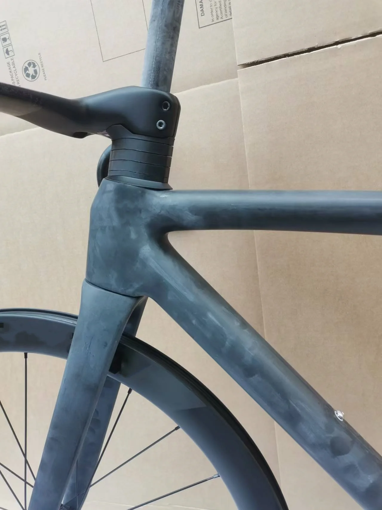 Cadre Vélo Carbone 700C - Kit Complet Avec Fourche, Tailles 44-58 Cm, Compatible Shimano, Neuf