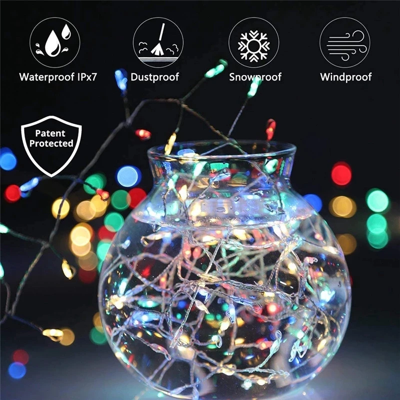 5M/3M Copper Wire String Lights Fairy Tale Garland Light String Wedding Party Christmas Home Decoration Battery Operated led string lights decorative lights string lights led fairy lights