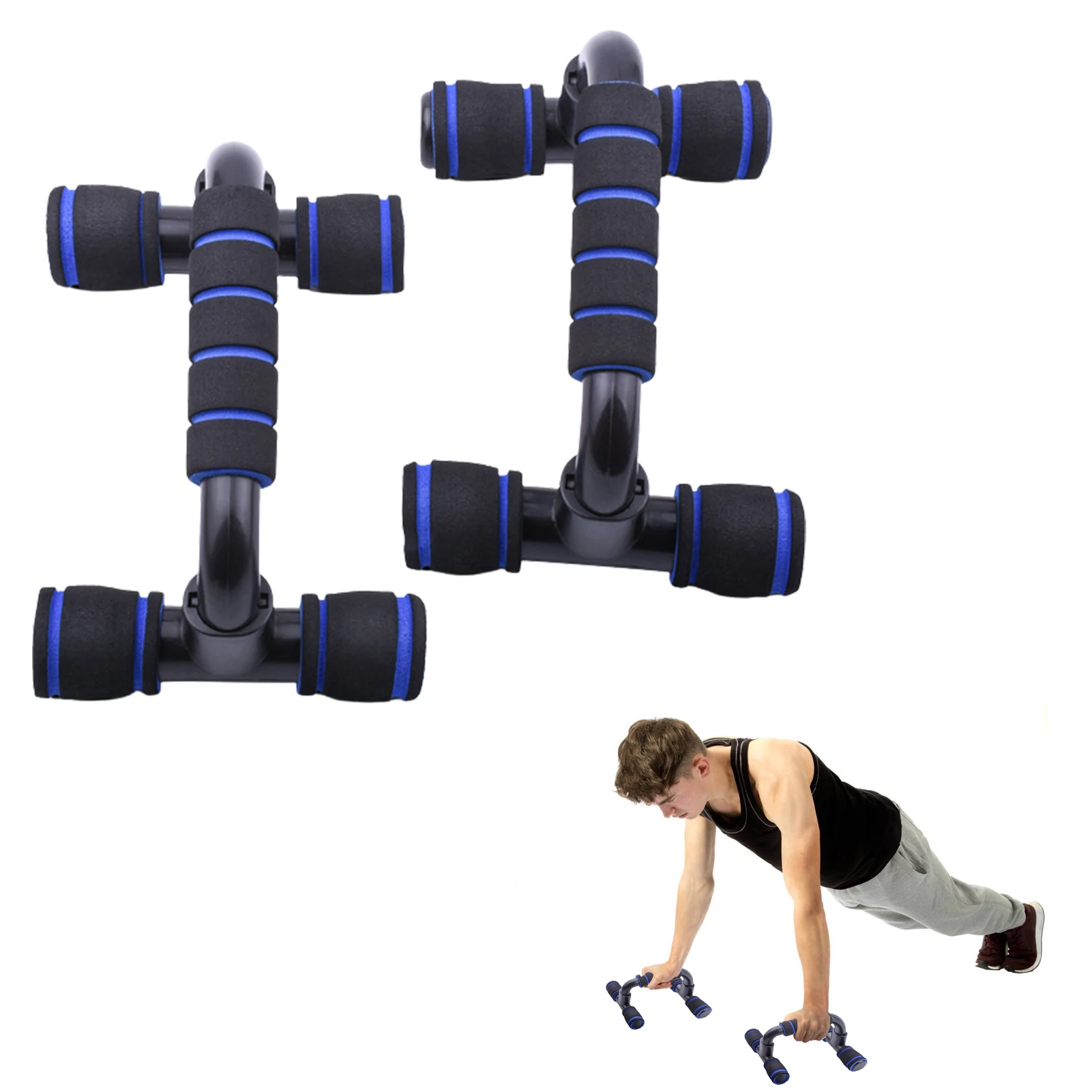 Non-slip Push Up Stand Home Fitness Power Rack Gym Handles Pushup Bars Exercise Arm Chest Muscle Training Bodybuilding Equipment