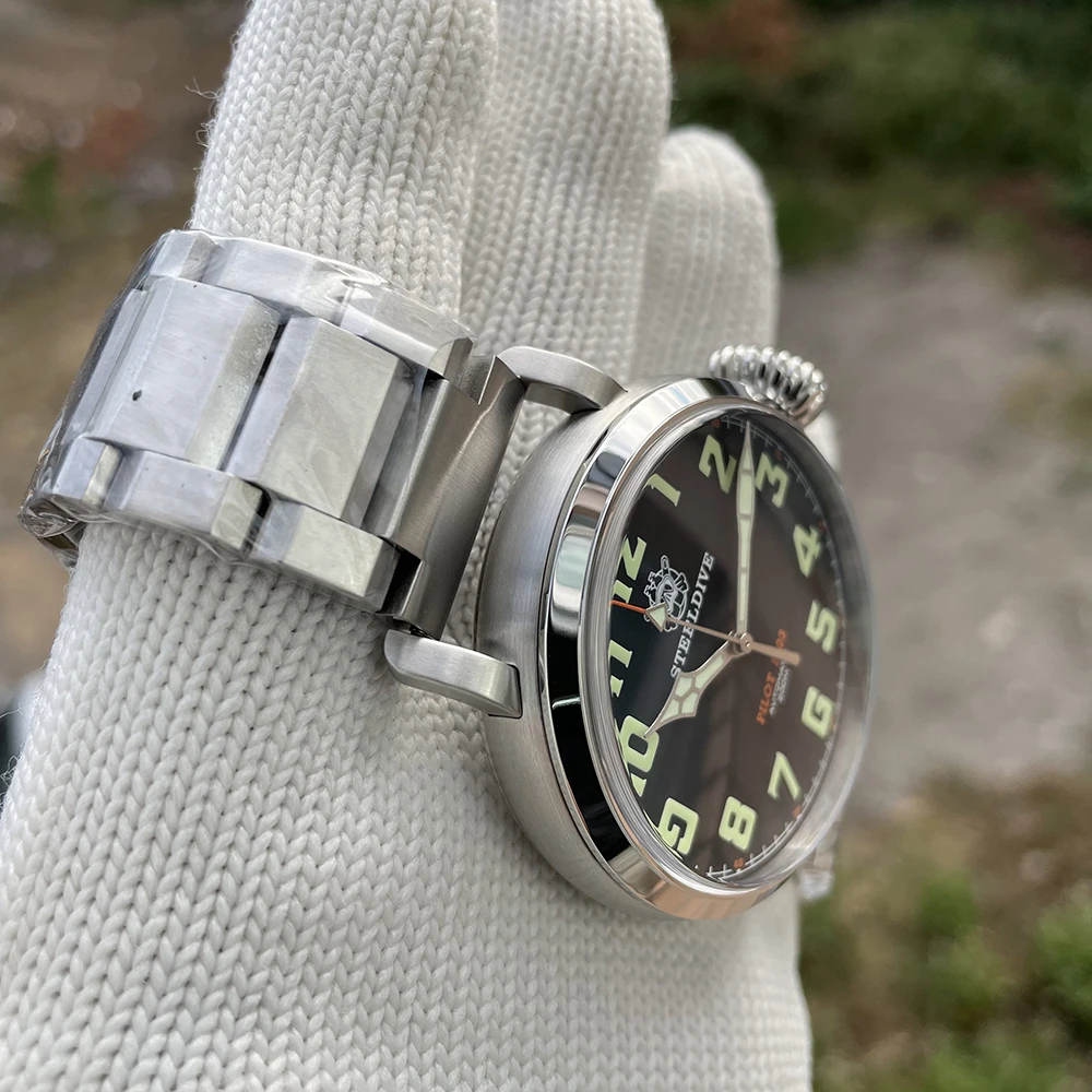 STEELDIVE SD1903 Stainless Steel Case NH35 Automatic Mechanical Men Watches Luxury C3 Luminous Sapphire