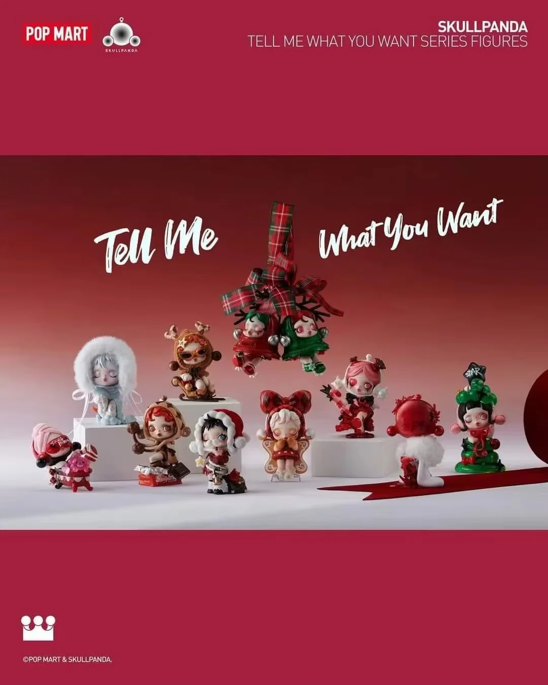 POPMART SKULLPANDA クリスマス限定 SKULLPANDA Winter Symphonyシリーズ【アソートボックス