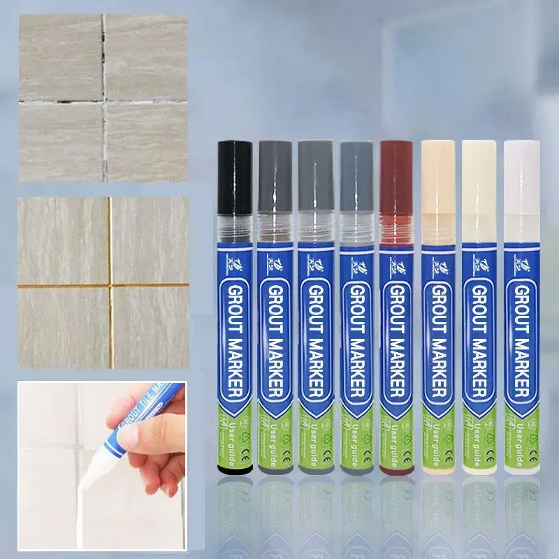 Tile Grout Pen Waterproof Marker Wall Seam Color Pen For Tiles Floor