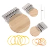 Mini Darning Loom Machine DIY Apparel Sewing Small Loom Small Mender Loom for Darning Machine with Instructions Accessories 2