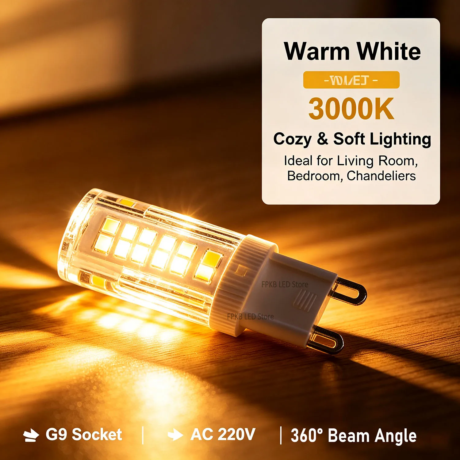 High-Efficiency G9 LED Corn Light Bulb