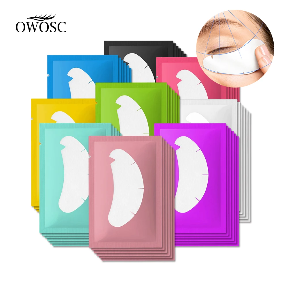 OWOSC 100PCS V Shaped Eyelash Patches Hydrogel Gel Eye Patches Wholesale false Eyelash Extension Under Eye Pads Makeup Tools eye patches eyelash extension under eye pads hydrogel patches for extension eye pads for eyelash extension makeup