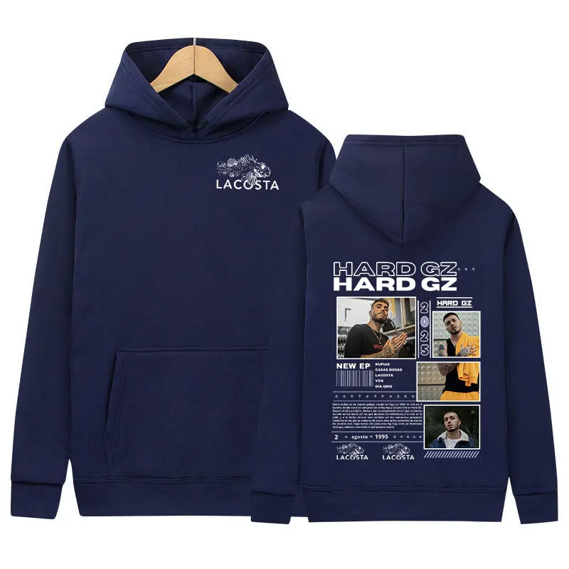 Rapper HARD GZ Tour 2025 Hoodie Men's Fleece Hip Hop Pullover Sweatshirt Unisex Retro Fashion Oversized Hoodies Loose Streetwear 6