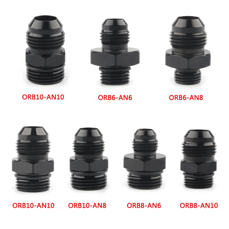 Adaptador macho negro ORB 6 ORB 8 ORB 10 o ring Boss a AN6 AN8 AN10 jpg adaptador-macho-negro-orb-6-orb-8-orb-10-o-ring-boss-a-an6-an8-an10-jpg