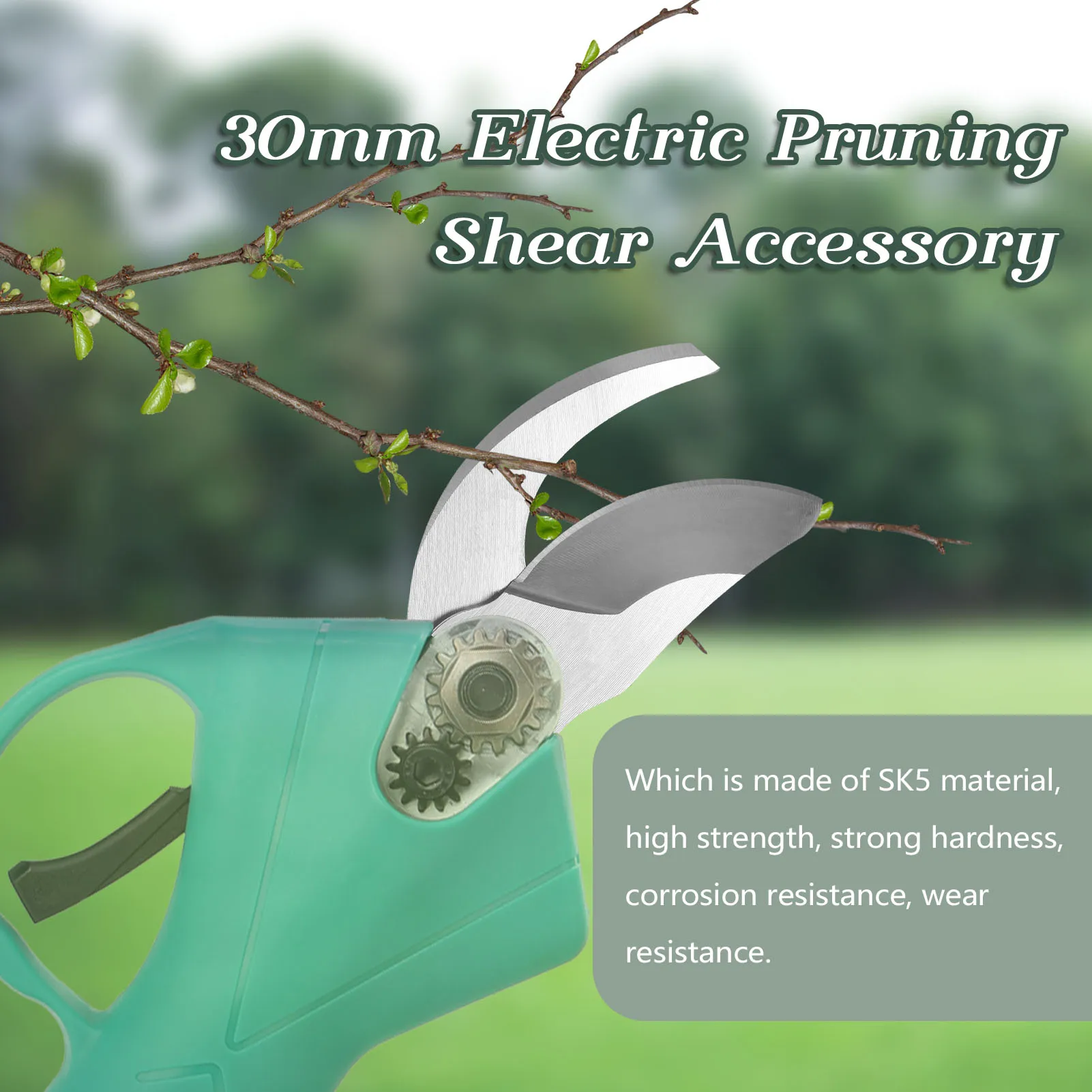SK5 Cordless Pruner Cutting -Blade 30mm Electric Pruning Shear Accessory Efficient Fruit Tree Bonsai Pruning Branches Tool Pruning Shears Garden Pruner Pruning Shears Blades