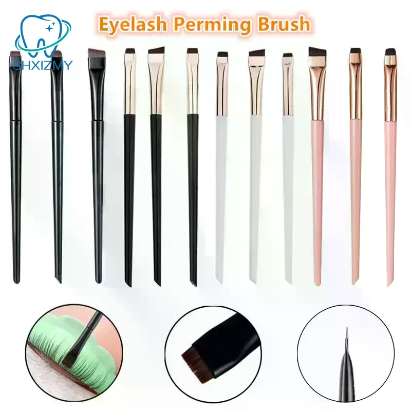 3PCS 플랫 헤드 펌 브러쉬 속눈썹 스타일링 브러쉬 라미네이션 속눈썹 분리 도구 속눈썹 연장 도구 래쉬 리프트 도구