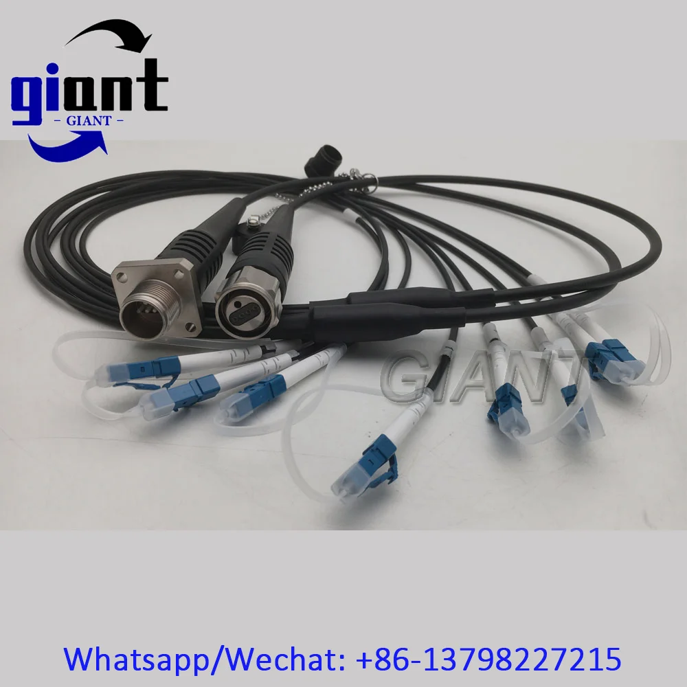 SM,4섬유,G657A1,4.5mm,1M,ODC 사각형(암) 원형(수) - LC/FC TPU 4C 기갑 광섬유 패치 코드 케이블 커넥터