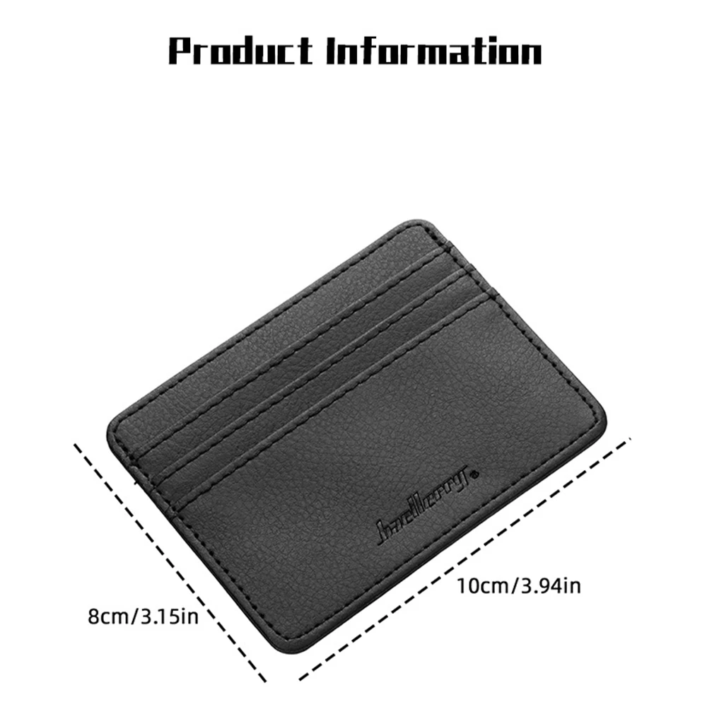 Fashionable Lychee-Pattern Card Holder, Lightweight and Portable Card Case, Multi-Card Slots for Organized Storage, Anti-Degaussing, Ultra-Thin Design That Doesn'T Bulge, New Year's Gift