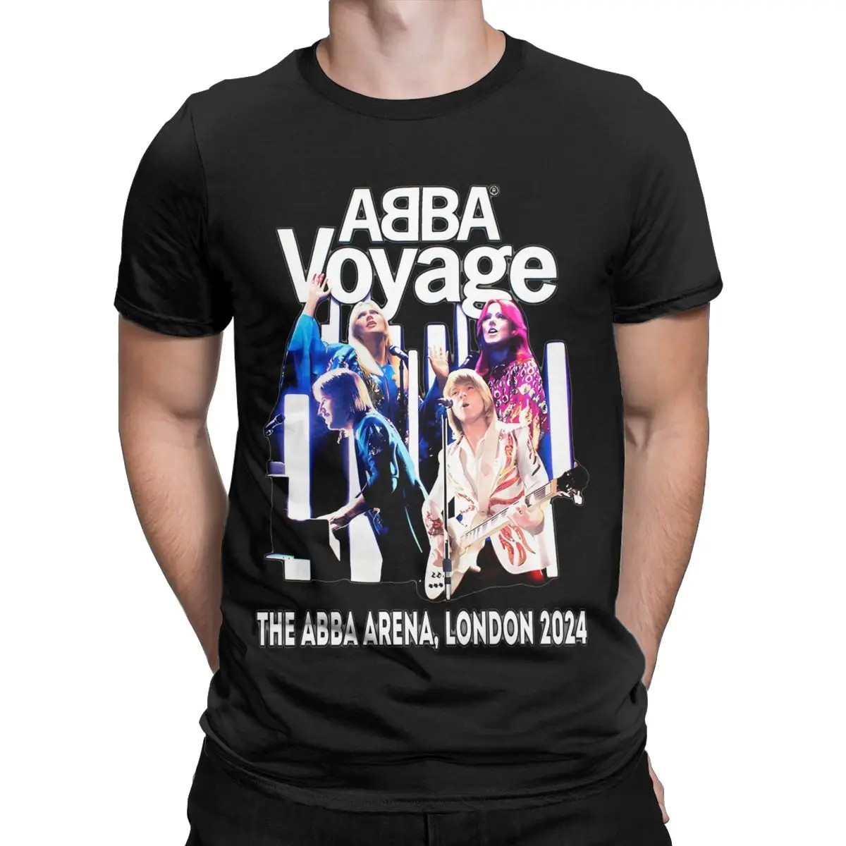 

Футболка Abba Rock с металлическим ремешком для мужчин и женщин, забавная футболка из чистого хлопка с коротким рукавом, Оригинальная одежда