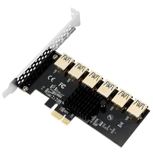

5pc PCI Express Multiplier PCIE 1X to 6 USB3.0 Riser Card forPCI Express 1X 4X 8X 16X Extender Riser For Video Card Miner Mining