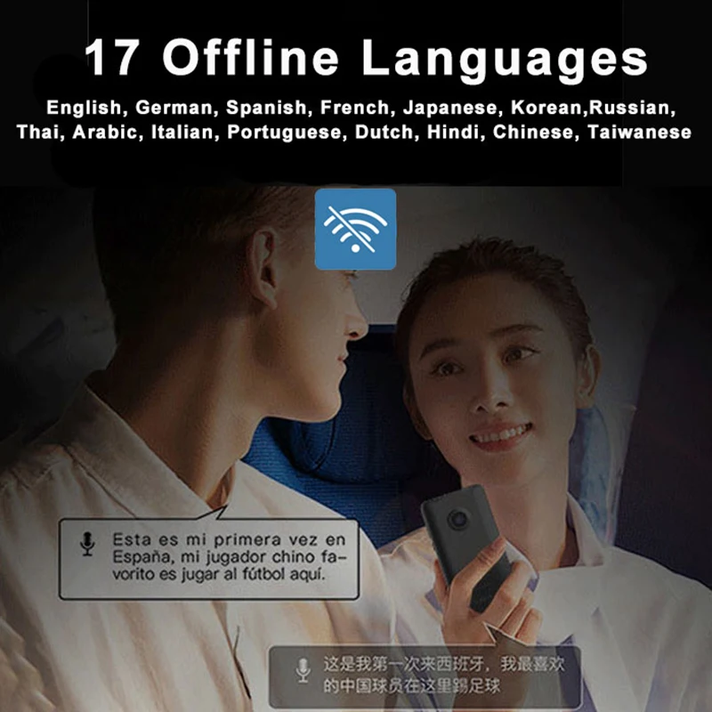 Offline Translator Online Wifi Portable Audio 138 Language Smart Translator Real Time Smart Voice AI Voice Photo voice translator language translator