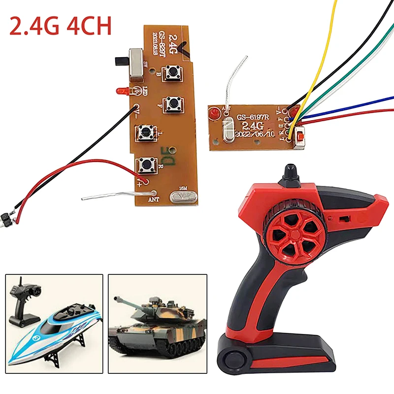 Récepteur 2.4GHz avec fils de connexion, conçu pour un contrôle précis et fiable du tank robot RC.