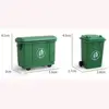 Plastic Dollhouse Miniature Trash Can Trendy Home Decor Toy Model Dollhouse Garbage Cans Doll House Decor Children 4