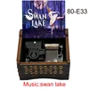 Swan Lake Music Box 18 Note Windup Clockwork Mechanism Wood Music Box for Kids toy girlfriend Play Swan Lake 1