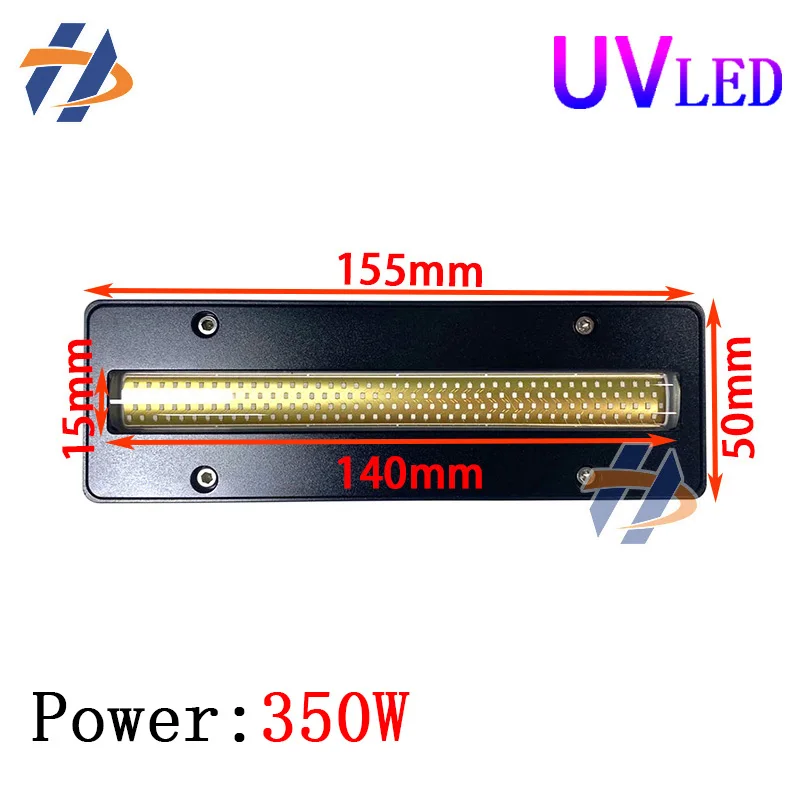 High Power 350W 14015 Area UV LED Curing Lamp Water Cooled For Toshiba Ce4m Ricoh G5 G6 GH2220 UV Ink Curing Lamp Drying  14015 small ricoh gh2220 gn5 gn6i nozzle matching led light 200w 10015 irradiation area uv curing lamp for epson i3200 xp600 tx800 led