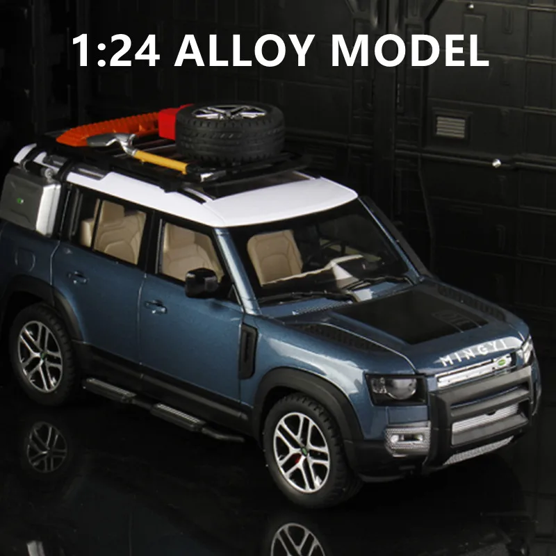 

2022 New 1/24 Land Rover Defender Alloy Car Model Diecast Metal Toy Off-road Vehicles Car Model Simulation Collection Gifts
