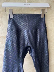 Uncancelable leopard glossy leggings female high waist sexy trousers pants Seamless shiny party club leggings