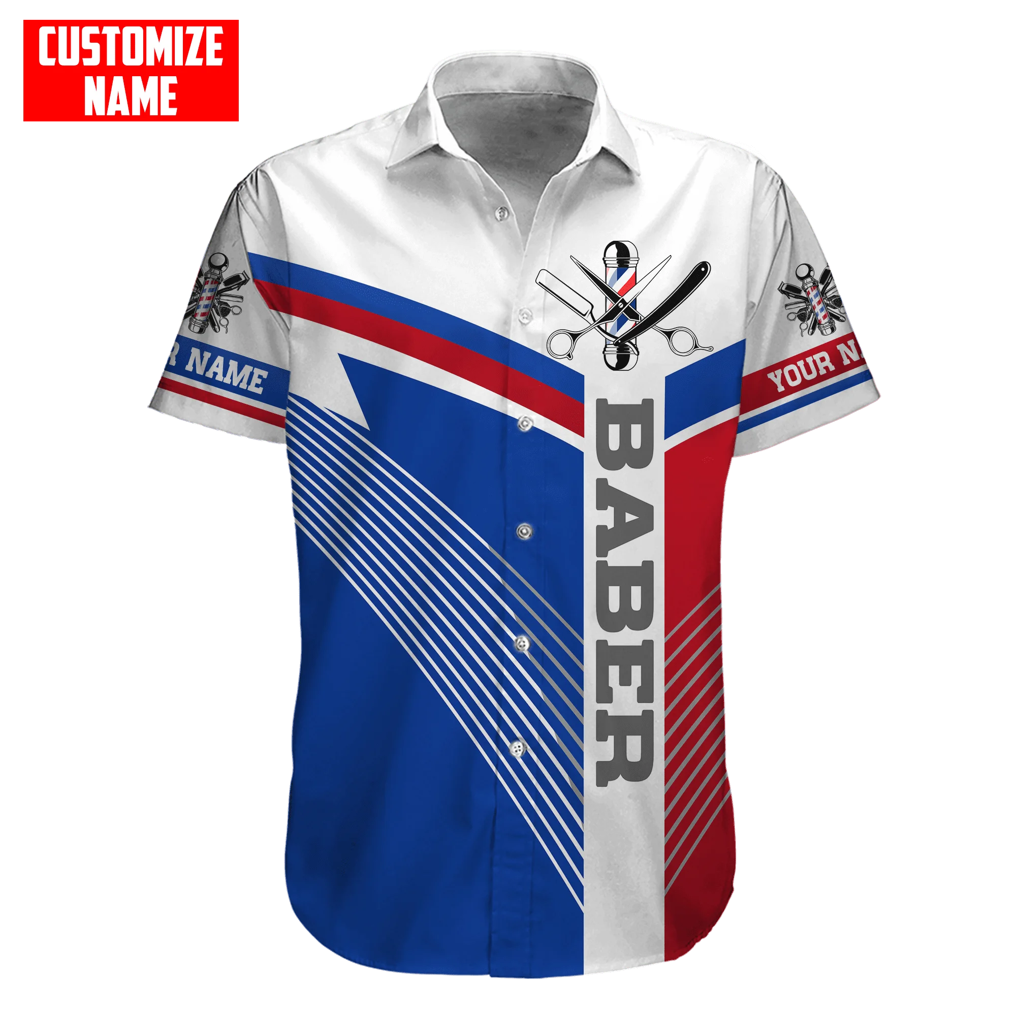 Гавайская пляжная летняя рубашка с коротким рукавом