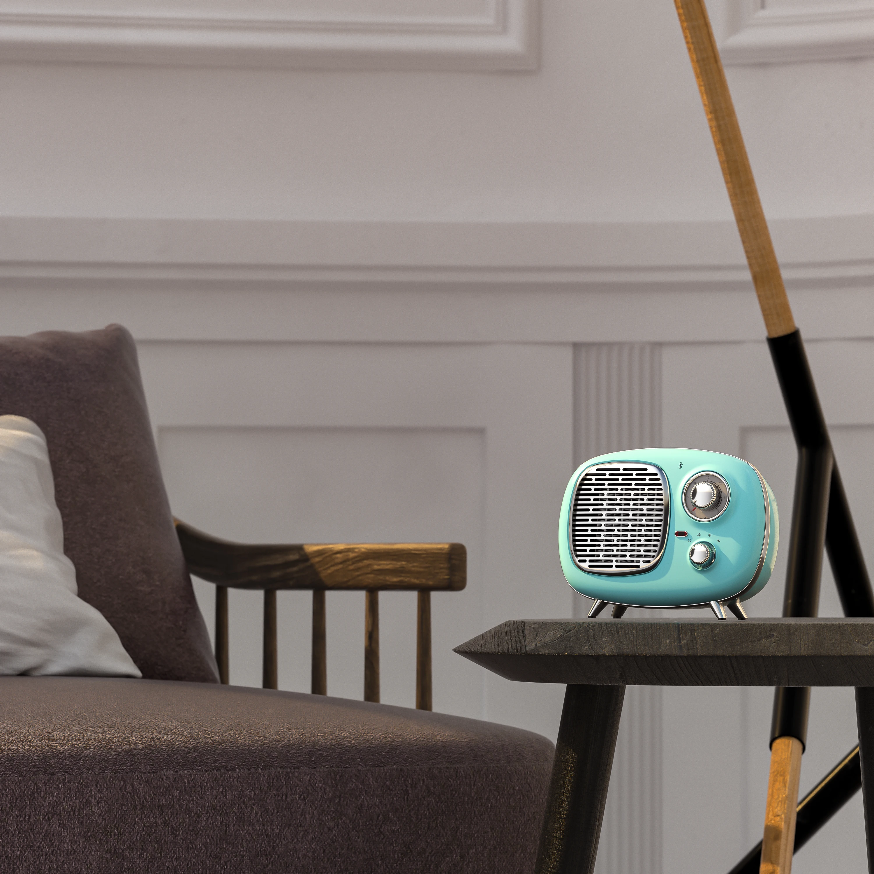 Electric Ceramic Retro Heater 1500W Indoor, Mint - AliExpress