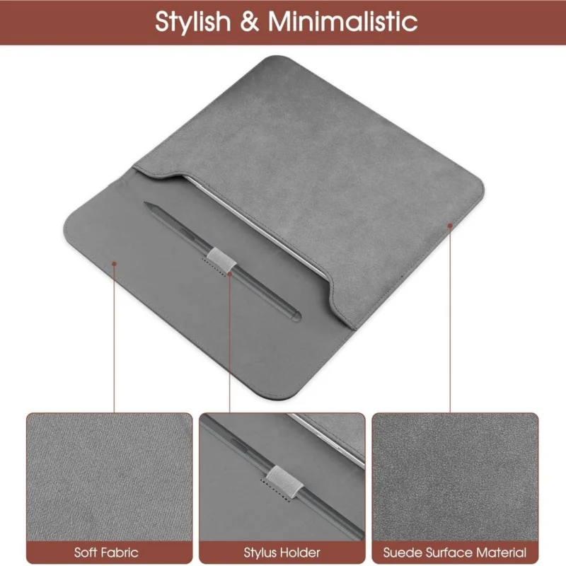 Versatile Clear Pencil Holder with Shockproof TPU Cover and Sleeve Pouch