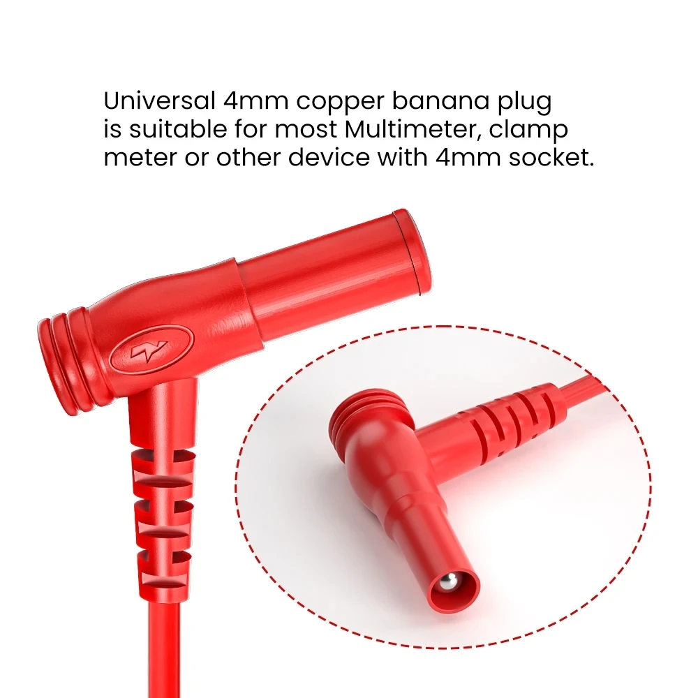 Cleqee P1510 SMD 칩 부품 멀티미터 테스트 후크 클립 핀셋 리드 LCR 테스트 도구 테스터 미터 펜 프로브 4mm 바나나 플러그