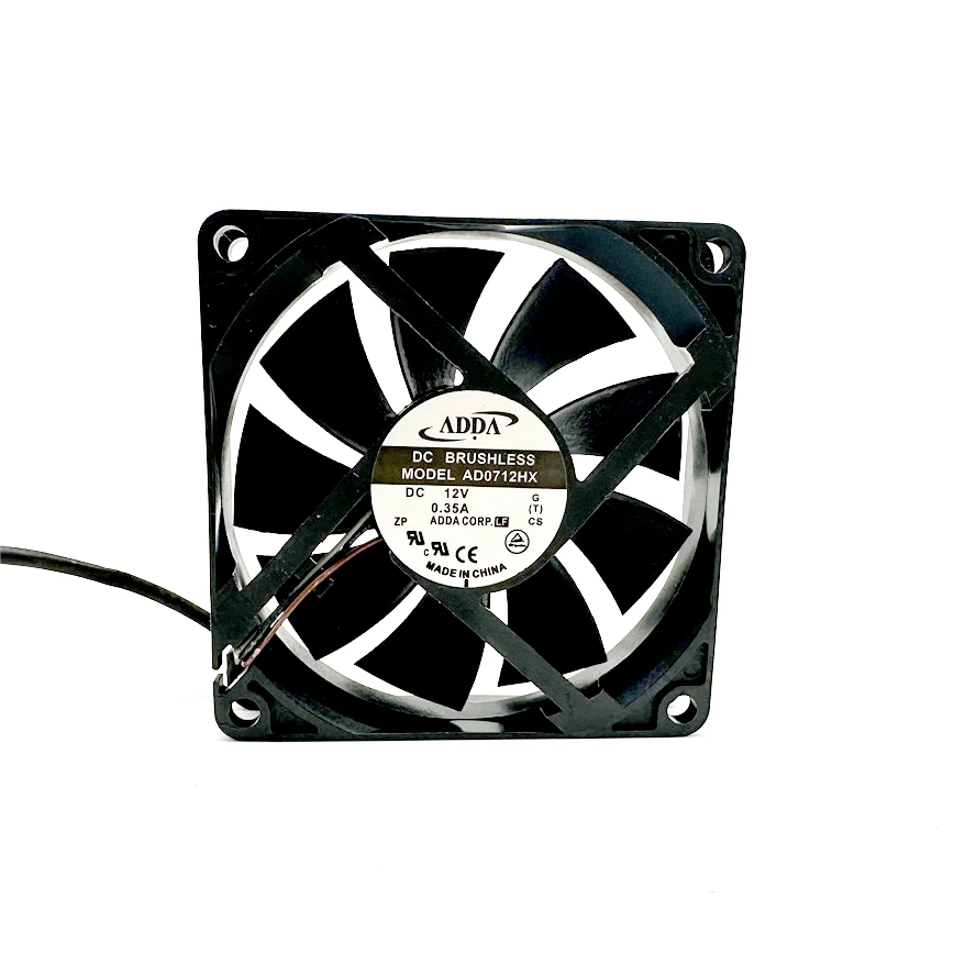 Ventilador de Refrigeração do Rolamento Hidráulico Adda Ad0712hx 12v 0.35a com Fios 7015 70x70x15 mm Novo - Imagem 5