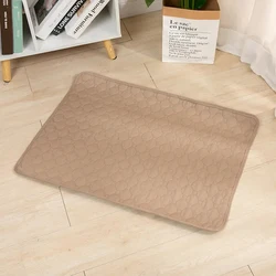Washable Reusable Anti-Slip Dog Pee Pad - Puppy Training and Pet Bed Mat - 150x90cm (Khaki)