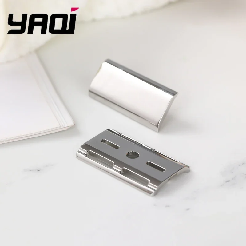 YAQI 고스트 90SB 316 스테인리스 스틸 광택 안전 면도기 헤드(0.90mm 블레이드 간격)
