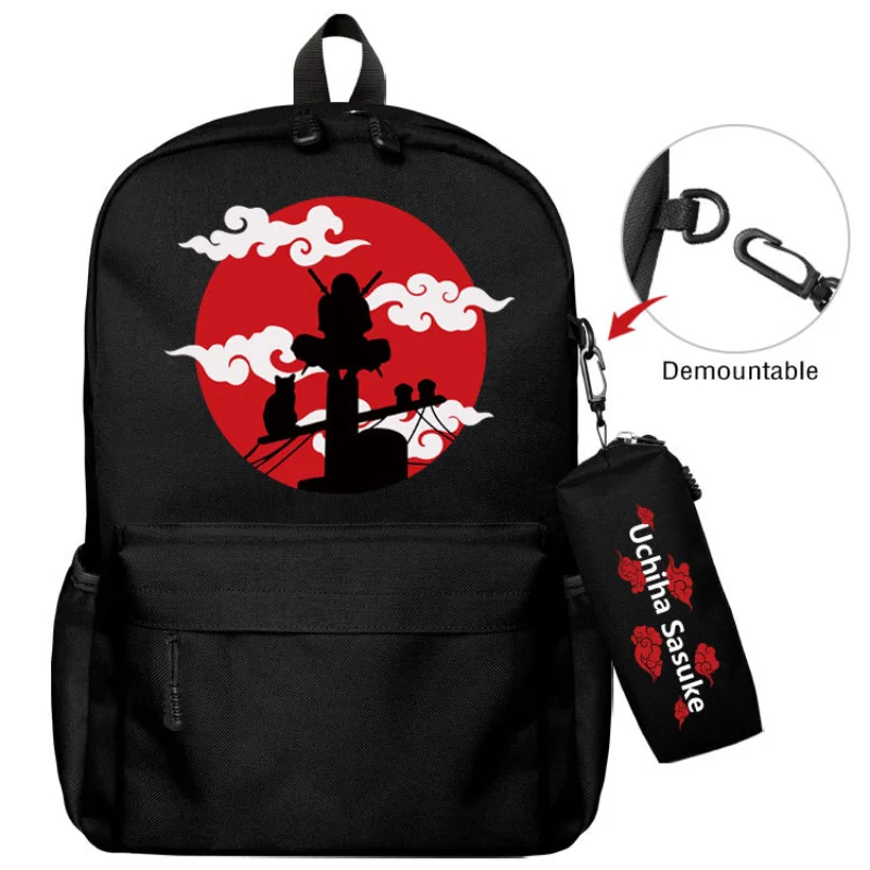 Naruto: Sasuke and Itachi Black & Red Messenger Bag – PlushieMall