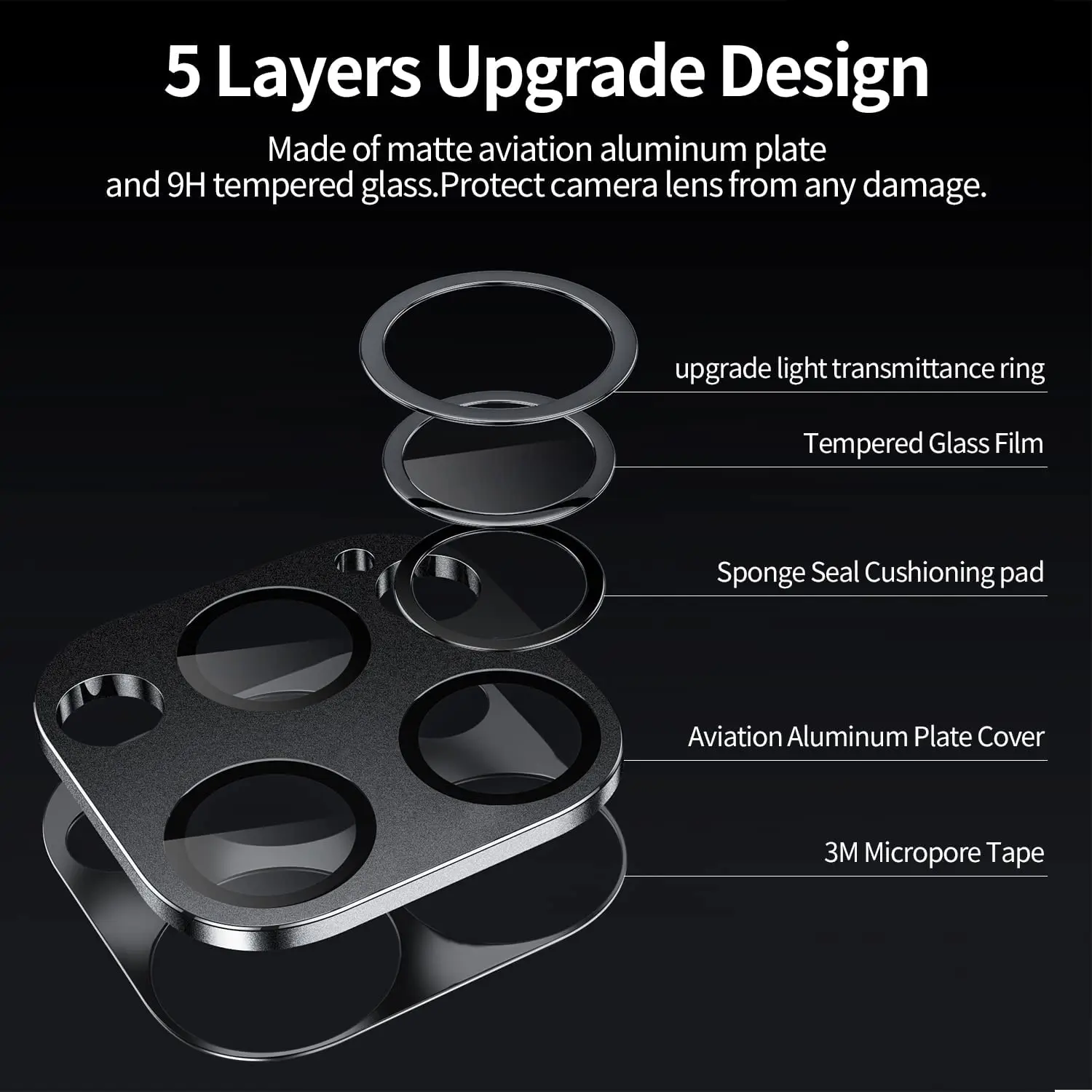 Case-Mate Tempered Glass Camera Lens Protector for iPhone 14 & iPhone 14 Plus