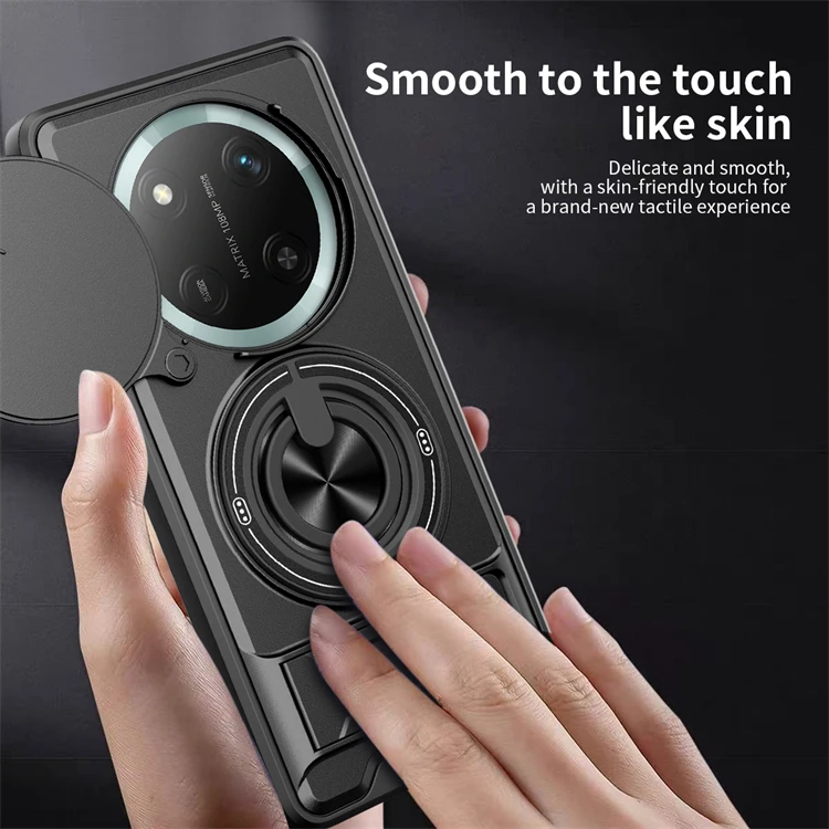 Enhanced 360° Rotating Magnetic Ring Phone Case Shell