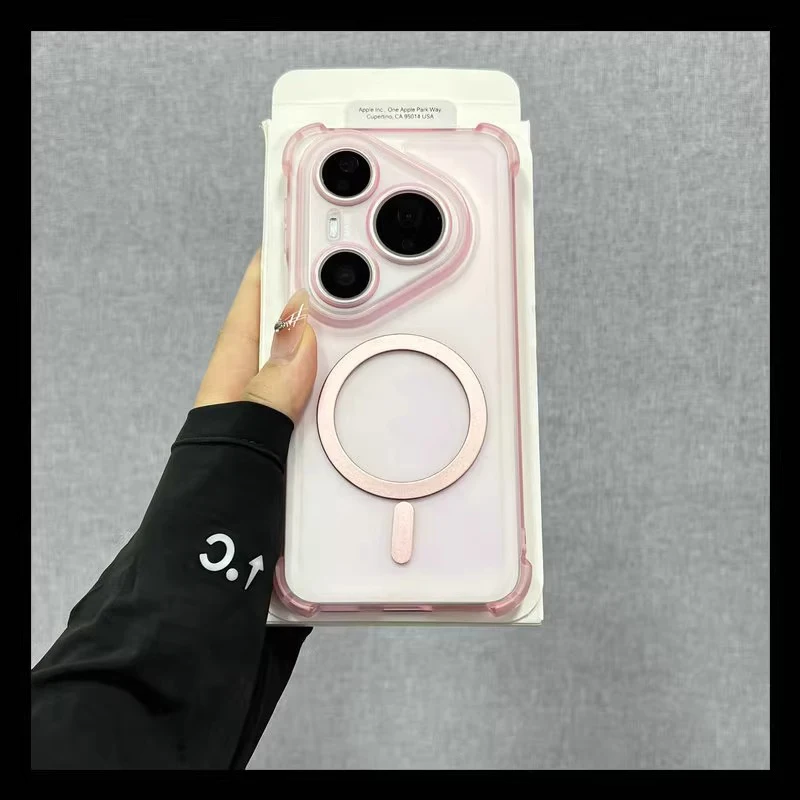 Four Corners Anti-Shock PC Hard Case with Wireless Charging Capability and Translucent Design