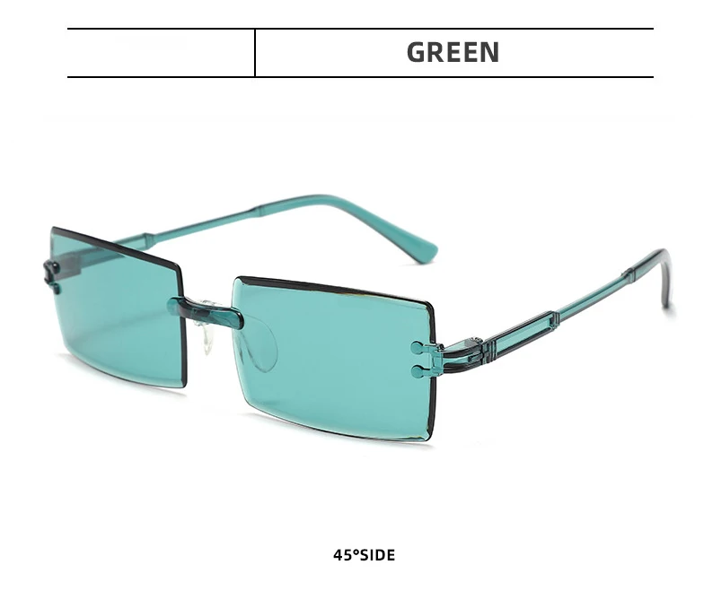 Fashio Vitage Suglasses Wome Rimless Frameless Rectagle Shades Gradiet Brad Summer Travelig Su Glasses for_voghion.com