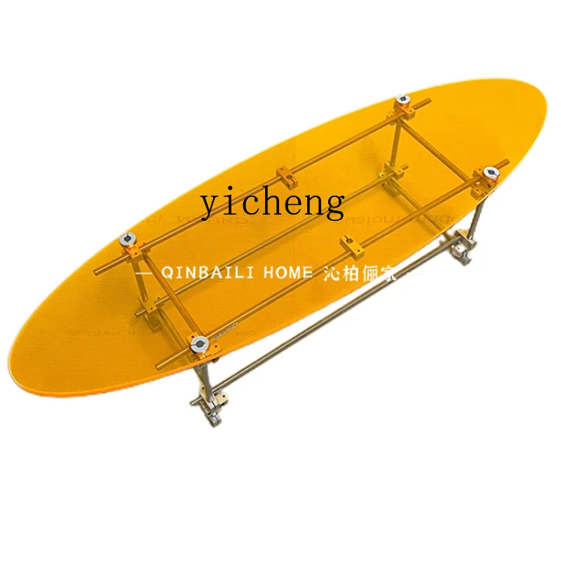 

ZK Surfing Coffee Table Modern Simple Aluminum Alloy Coffee Table Acrylic Color Sofa Side Table