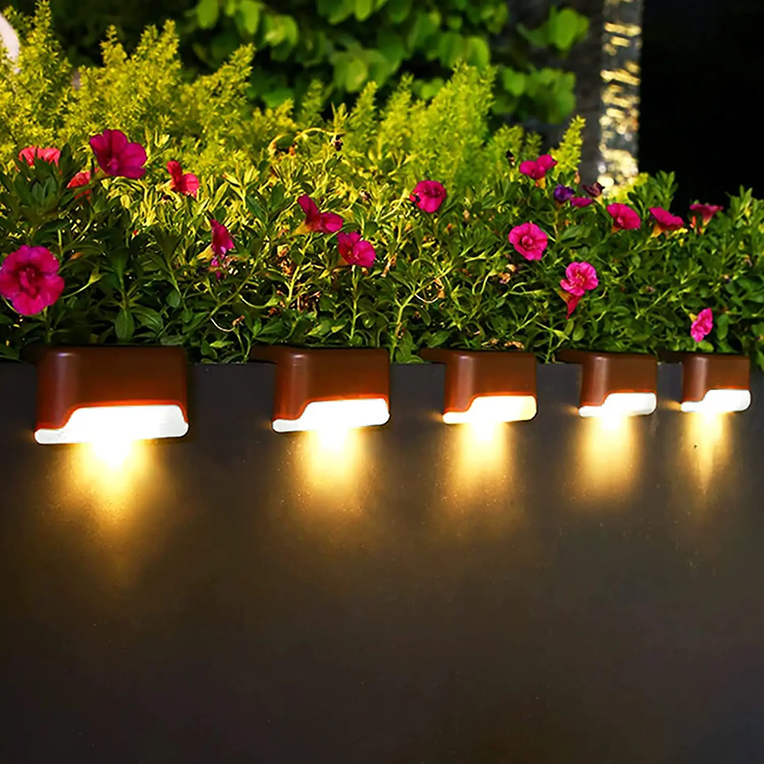 LED Solar Stair Light 1PC Waterproof Outdoor Garden Passage Courtyard Terrace Guardrail Step Light Landscape