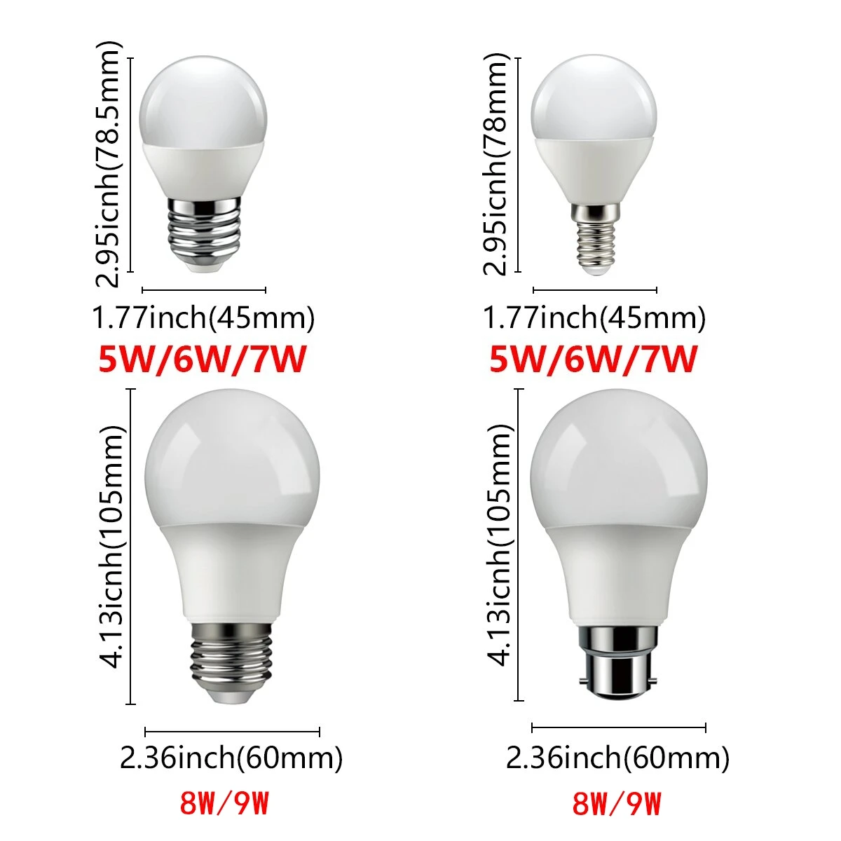 인기 전구 2024 Focos 고휘도 LED 전구 5W 7W 9W E14 E27 B22 3000K 6000K 램프 홈 오피스 인테리어 장식