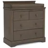Simmons Kids Paloma 4 Drawer Dresser with Changing Top and Interlocking Drawers - Greenguard Gold Certified, Rustic Grey 1