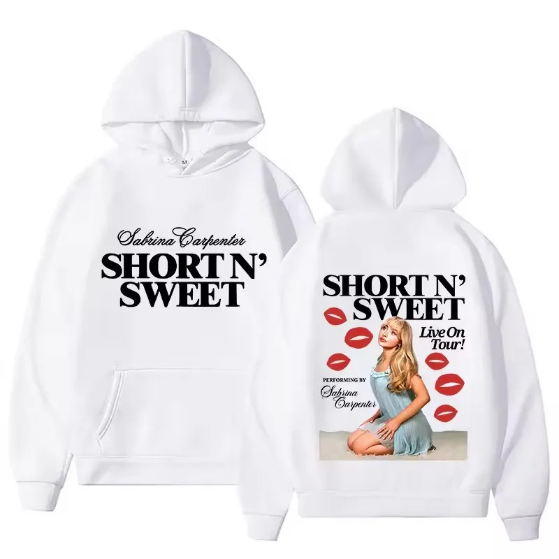 Sabrina Carpenter Live on Tour 2024 Hoodie Fashion Unisex Harajuku Hip Hop Hoodies Autumn Winter Vintage Pullovers 5