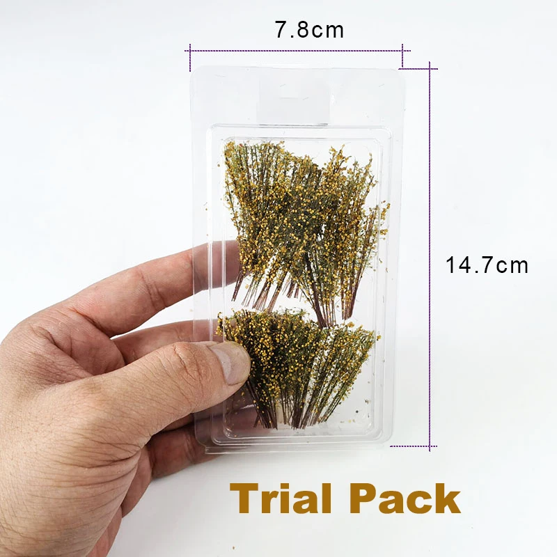 Simulation Wald Busch Modell für DIY Herstellung militärischen Sand Tisch Szene Materialien ho Eisenbahn Landschaft Layout Diorama Kit 1Box – Detail 2