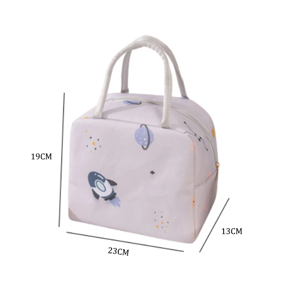 Oxford Waterproof Lunch Bag Thermal Insulation Lunch Box Storage Handbag Multifunctional Food Picnic Lunch Bags for Student