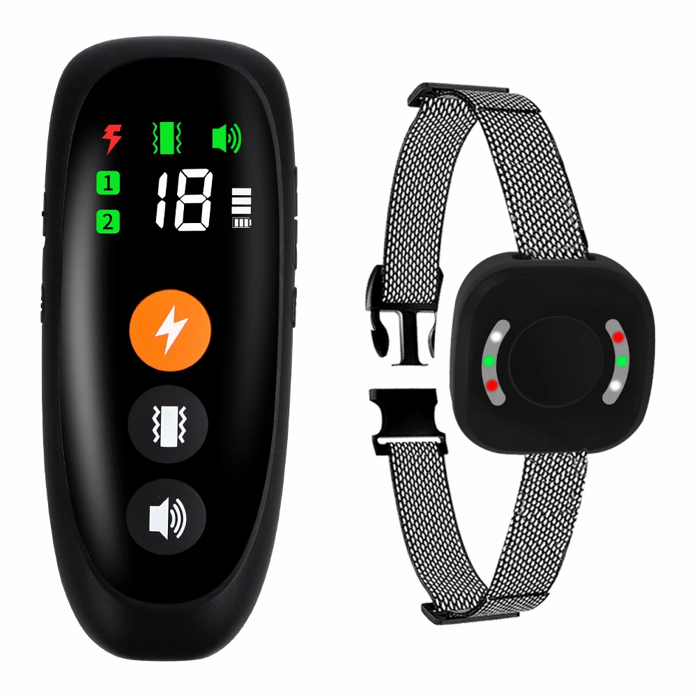 Rechargeable Anti Dog Barking Electronic Collar HD Digital Display IP67